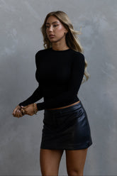 Long Sleeve Crew - Black