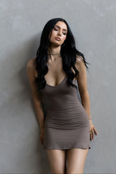 Tank Mini Dress - Taupe