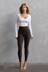 Signature Leggings - Dark Brown