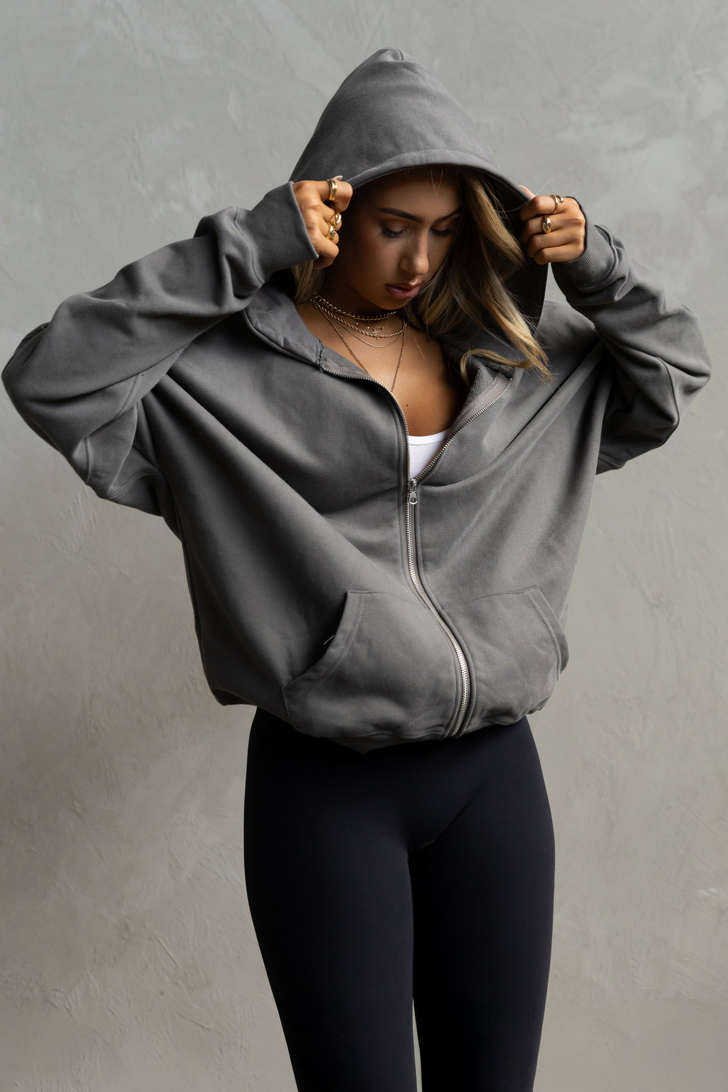 Oversized Hoodie Dark Grey Hoodie Women's Womens Hoodie Dark