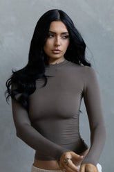 Long Sleeve Crew - Taupe