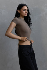 Baby Tee Crop - Sparrow