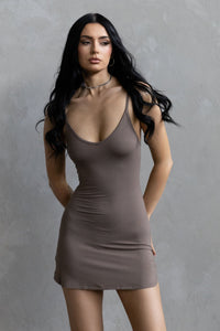 Tank Mini Dress - Taupe