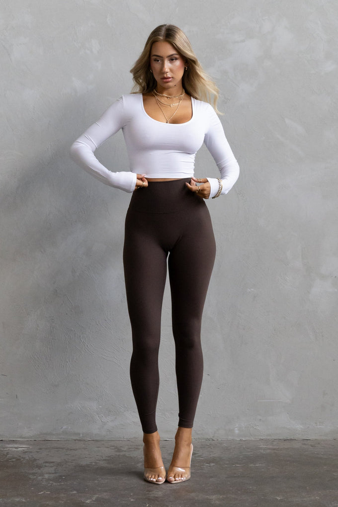 Signature Leggings - Dark Brown