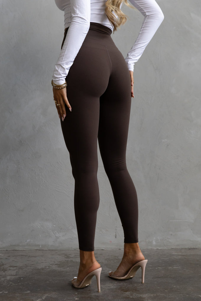 Signature Leggings - Dark Brown