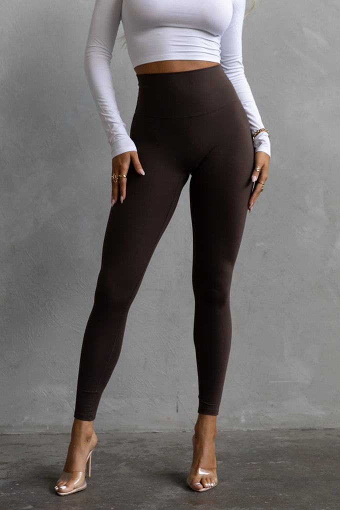 Signature Leggings - Dark Brown