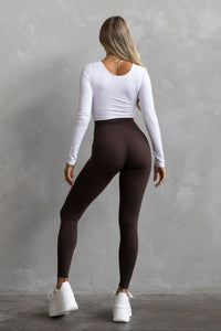 Signature Leggings - Dark Brown
