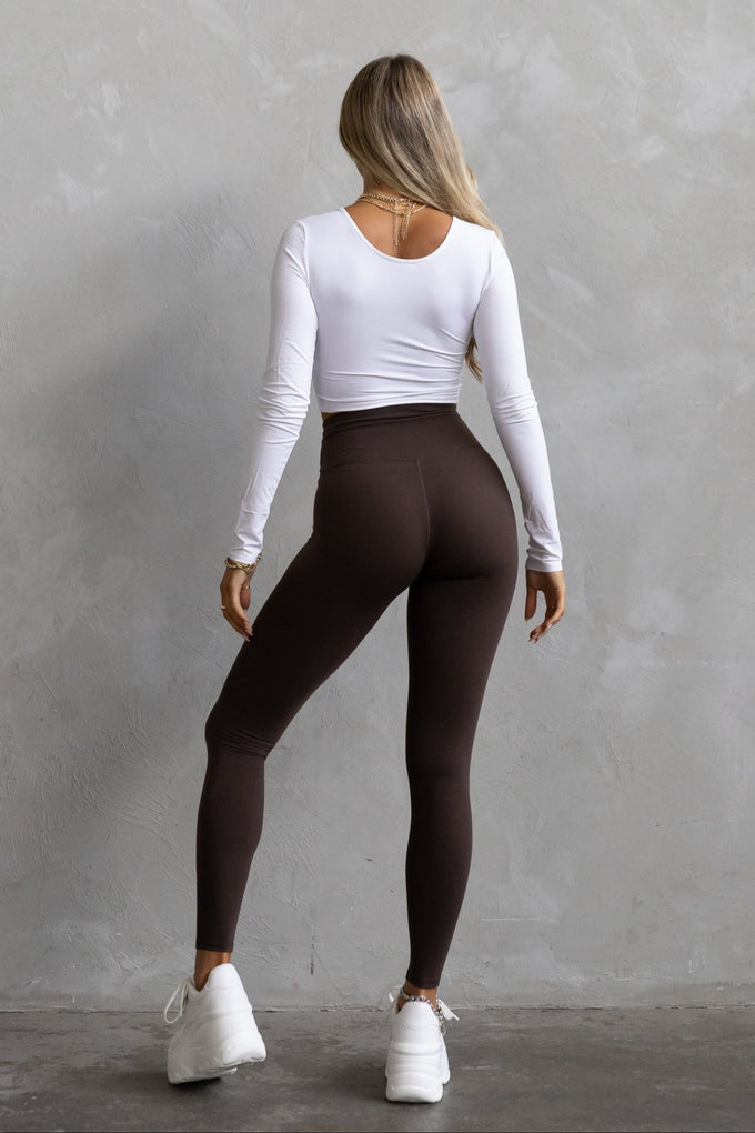 Signature Leggings - Dark Brown