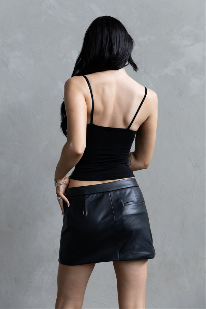 Minimal Strap Tank - Black
