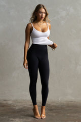 Minimal Crop Strap Tank - White