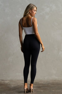 Minimal Crop Strap Tank - White