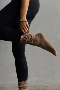 Bamboo Slouch Socks - Mocha