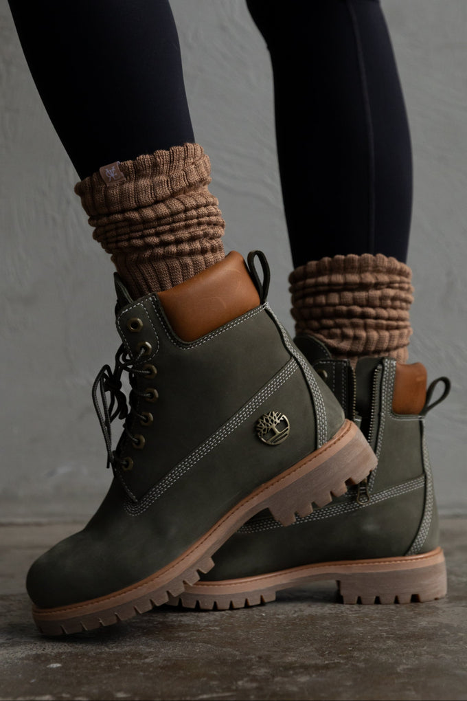 Bamboo Slouch Socks - Mocha