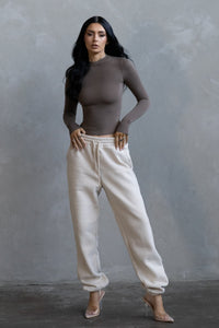 Long Sleeve Crew - Taupe