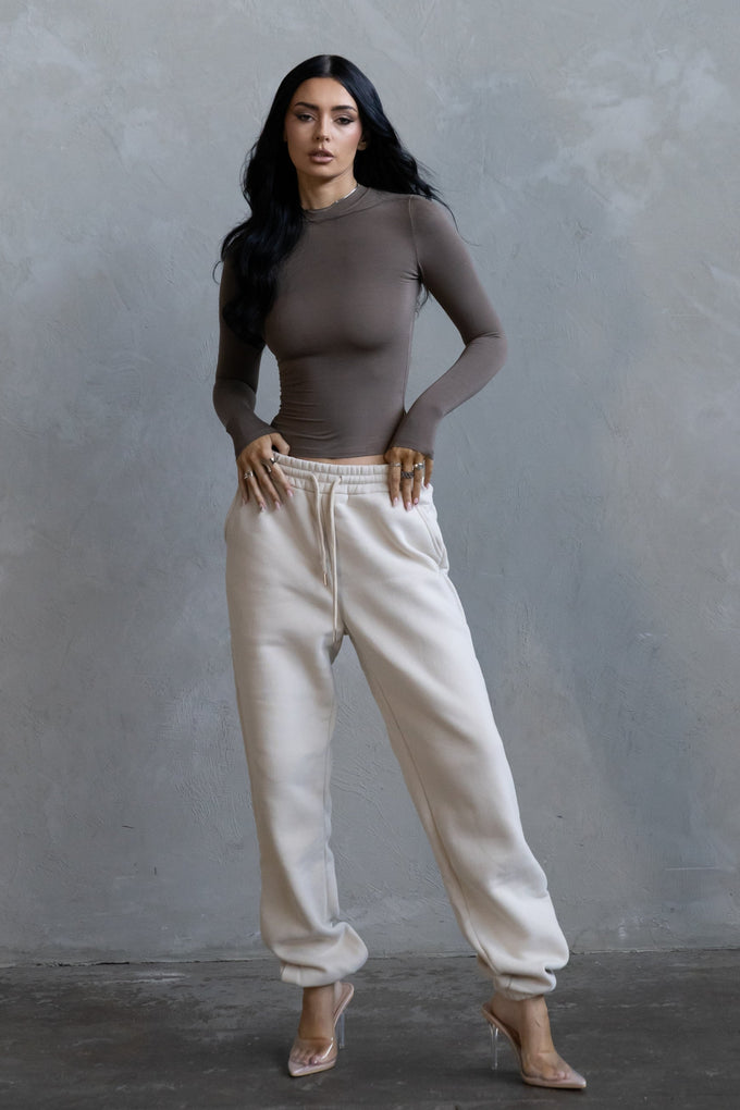 Long Sleeve Crew - Taupe