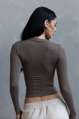 Long Sleeve Crew - Taupe
