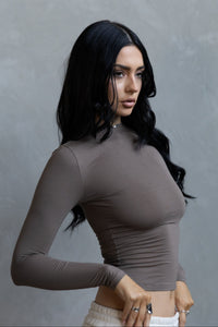 Long Sleeve Crew - Taupe