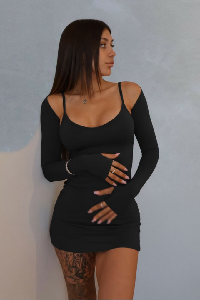 Shrug with Thumbholes - Black