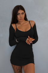Shrug with Thumbholes - Black
